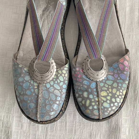 Rieker Anti Stress Multi Shimmer T Strap Sandals Sz 8 - Picture 7 of 12